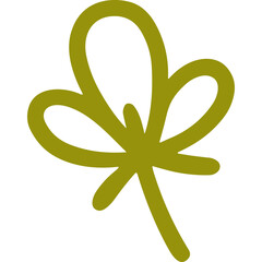 Poster - Green leaf natural plant illustration graphic design element. Green leaf natural plant in simple style. Green leaf natural plant vector illustration