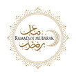 © MoizQ - Ramadan Mubarak in Arabic calligraphy isolated on transparent background
