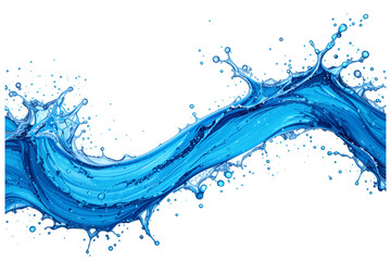 Canvas Print - dynamic water splash action clear background visual content creative environment fluid motion, isola