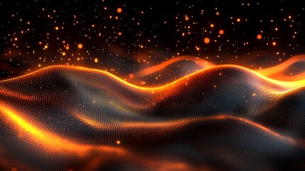 Wall Mural - luxury gold abstract background featuring wavy movement, perfect for happy new year and merry christ