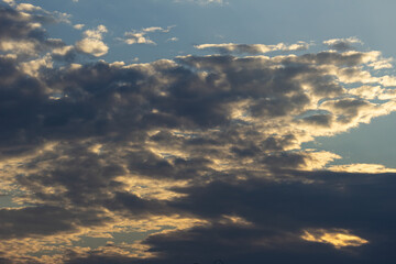 Wall Mural - clouds and sun