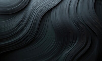 Fototapete - The image is a black and white photo of a wave