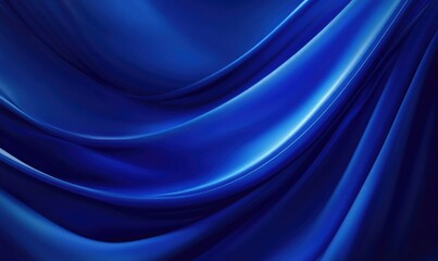 Fototapete - A blue fabric with a wave pattern
