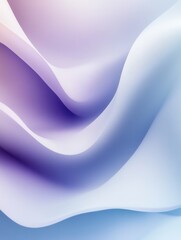 Poster - Serene gradient transition from lavender to pale blue creating a calming and meditative atmosphere in a peaceful setting