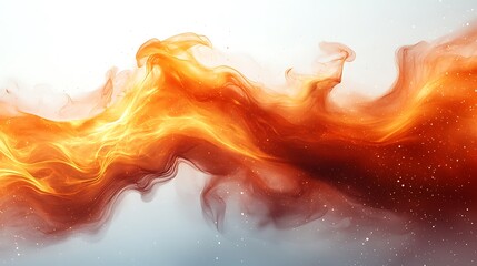Wall Mural - Glowing Abstract Fire Swirl Light high resolution hd photo