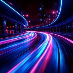 Poster - Image of speed motion on the road