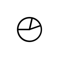 Poster - A Simple Yet Powerful Pie Chart Illustrating Data Division, Showcasing Clear Segments And Bold Lines Against A Clean White Background