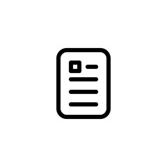 Poster - A Simple Checklist Icon Signifying Organization And Planning With A Clean Minimalist Design And Bold Black Lines Against A White Background