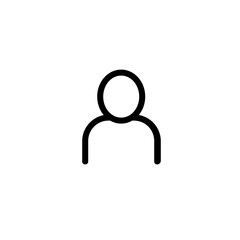 Poster - A Simple Line Drawing Depicting A Person, Symbolizing Community, Connection, And Unity In A Minimalist Black And White Style
