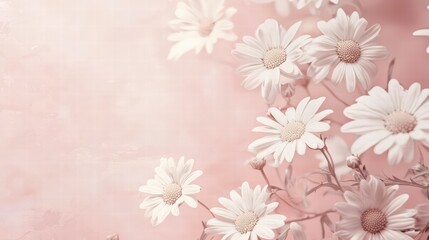 Wall Mural - gentle daisies in pastel hues: delicate daisies with soft petals against a dreamy pastel backdrop ev