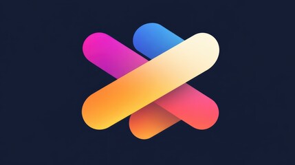 Poster - A bold and vibrant D technology logo with high-tech textures, representing data analysis, computing, and innovation.