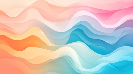 Poster - Flowing color waves abstract art digital design bright environment aesthetic viewpoint modern concept