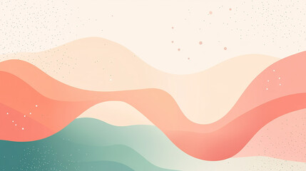 Poster - Creative abstract wave patterns digital art colorful background minimalist design artistic concept