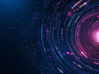 Poster - A stunning digital abstract background featuring vibrant colors and intricate patterns, representing the concept of technology and innovation in a visually striking manner.