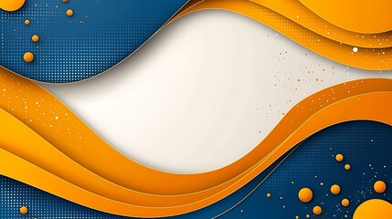 Poster - Abstract design with curved lines and contrasting color scheme