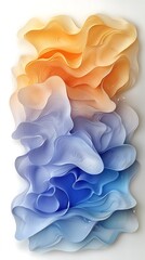 Poster - abstract layered artwork featuring gradient colors and flowing lines