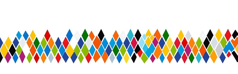 Poster - Vibrant rhombus pattern for a multicolored abstract background design
