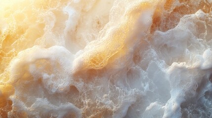 Aufkleber - Swirling patterns of cream and coffee blend together in warm light creating a soothing visual experience