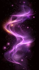 Poster - a swirling purple nebula surrounded by cosmic bright glowing dust