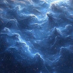 Wall Mural - A vibrant image of a cosmic cloudscape of stars and light