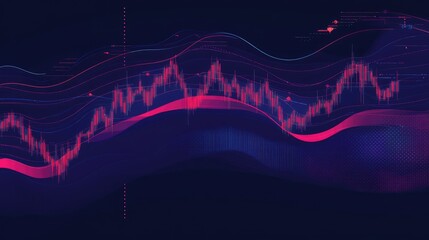 Poster - Financial technology theme with a transparent digital Earth, data analytics graphs, and currency trends.
