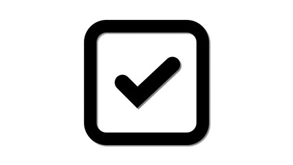 Poster - Clean checkmark design representing validation, confirmation, and positive outcomes in modern app layouts.