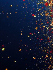 Poster - Festive confetti burst in vibrant colors creates a lively atmosphere for celebrations and special events during joyful occasions
