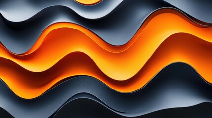 Poster - Simple yet elegant wave pattern creating a soothing visual flow with soft curves and lines