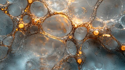 Poster - Captivating collection of bubbles rising through clear water creating a beautiful underwater scene in motion