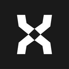 Leinwandbilder - x letter logo icon design illustration