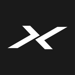 Leinwandbilder - x letter logo icon design illustration