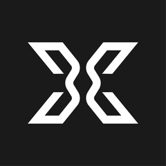 Leinwandbilder - x letter logo icon design illustration