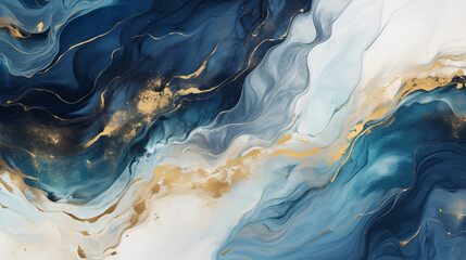Aufkleber -  Marble effect background. Fluid art texture. Backdrop with abstract mixing paint effect. Mixed paints for interior poster.