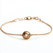 © Sekai - Elegant subtle gold bracelet featuring small radiant gems and refined craftsmanship for a sophisticated look