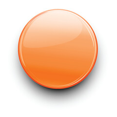 Wall Mural - Glossy Orange Button Vector Illustration