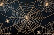 © Michael - Spider Web Silhouette Black Background Halloween Decoration Ideas