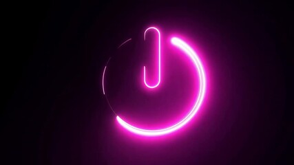 Wall Mural - power button icon: a modern, illuminated power button icon glows brightly, symbolizing activation, i