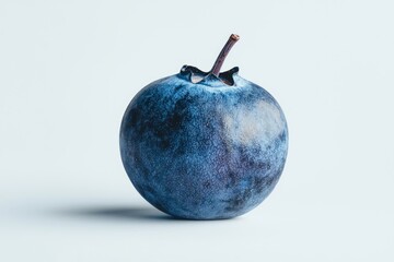 Aufkleber - Close up detail of a single ripe blueberry on a white surface with natural light healthy fresh fruit