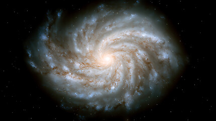 Poster - Cosmic spiral galaxy formation outer space astronomical image dark universe celestial viewpoint astrophysical concept