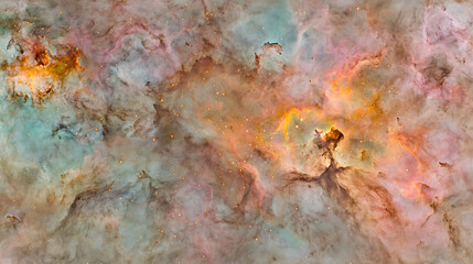 Poster - Cosmic explosion of colors outer space abstract art nebula environment vibrant viewpoint universal concept