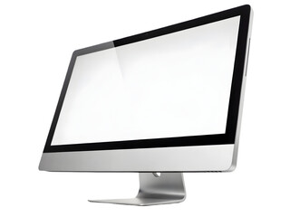 Poster - Modern all in one computer with blank screen.