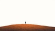 © Marius - Lone Explorer in a Minimalist Landscape of Vastness and Serenity Under an Endless Sky