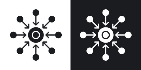 Centralized icons pack in solid style