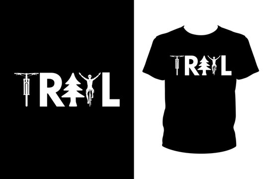 Trail bicycle - Art files for Cricut and Silhouette. You can edit them with Adobe Illustrator.