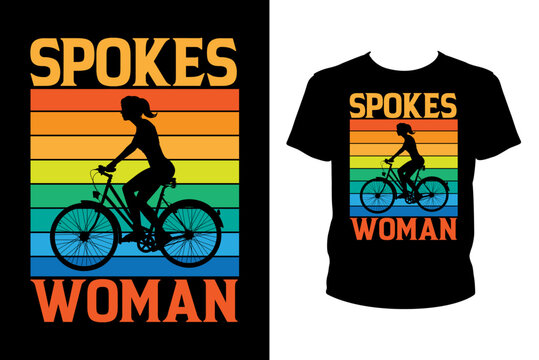 Spokes woman - Art files for Cricut and Silhouette. You can edit them with Adobe Illustrator.