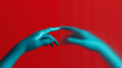 © Marcos Osorio/Stocksy - Hand reaching through a translucent surface in modern art design