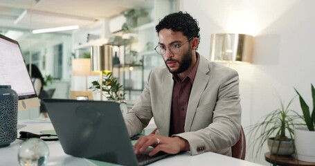 Aufkleber - Mobile, finance or businessman with laptop for company budget savings, news or research. Mockup space, PC monitor or investment banker with phone for money management, taxes review or profit growth