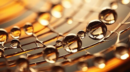 intricate water macro