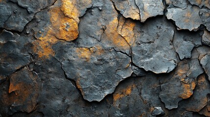 Fototapete - Explore the intricate details of a weathered steel surface found in an industrial manufacturing site, showcasing layers of peeling paint and texture.