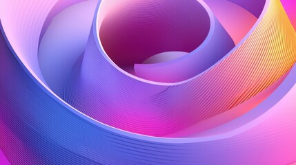 Aufkleber - A vibrant abstract design featuring swirling patterns in shades of purple and pink, creating a sense of depth and movement.